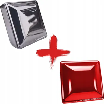 Lak na dřevo SADA Chrom 65 - 1 kg + Transparentní LAK LESK CANDY RED (Červená) - 1 kg