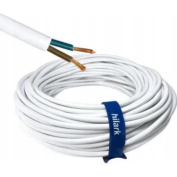 elektrický kabel Kabel H05VV-F OWY 2x1 mm2 bílý, na prodlužku