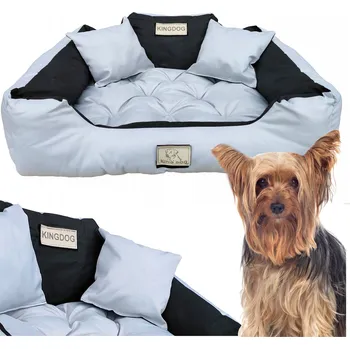 Pelíšek pro psa KingDog pelíšek pro psa šedá 55 cm x 45 cm