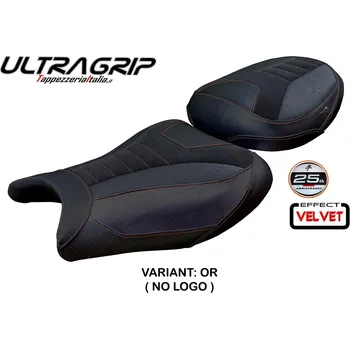 Moto sedlo TPZ Italia potah sedla Suzuki GSX R 1300 Hayabusa (21-25) Denia velvet ultragrip model potah sedla: bez loga OR (orange)