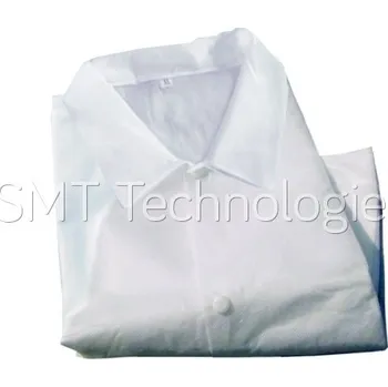 Jednorázový oděv ESD jednorázový plášť, slabý, 3/4, unisex, bílý, XXL - 100104002132
