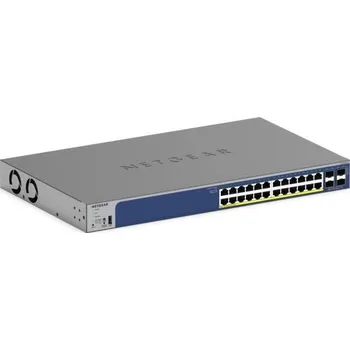 PoE injektor Netgear 24-Port Gigabit Ethernet, PoE+, Smart Switch, 4 SFP+ Ports (190W) - GS728TXP GS728TXP-300EUS