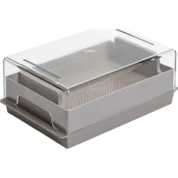 Pěstební box Plastia Microgreens Economy taupe 21 x 13,1 x 8,3 cm