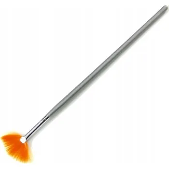 Kosmetický štětec Štětec Vějíř Metla na prach a brokát masek řas rozjasňovače STŘÍBRNÁ