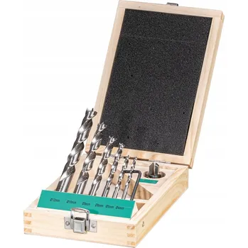Vrták Sada vrtáků do dřeva HSS 7dílná FORTIS 4, 5, 6, 8, 10, 12 mm a zahlubovač HW