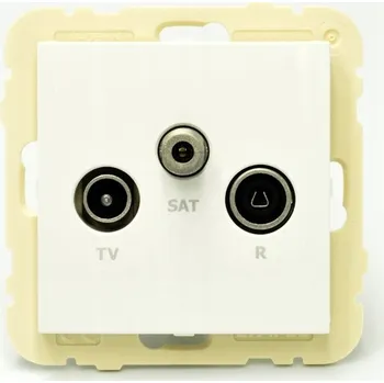 Elektrická zásuvka Anténní zásuvka nástěnná Efapel bílá