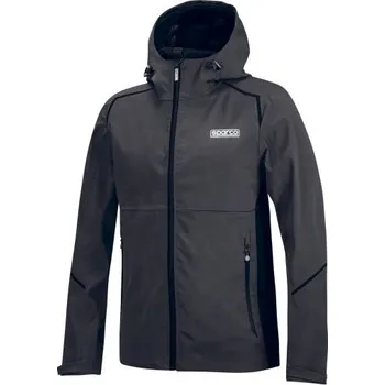 Moto bunda Sparco Bunda Shell Waterproof L Šedá / Černá