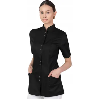 Dámské sako 36 DÁMSKÝ ZDRAVOTNICKÝ PLÁŠŤ NA ZIP SE STOJÁČKEM KOSMETICKÝ HALENA 141S