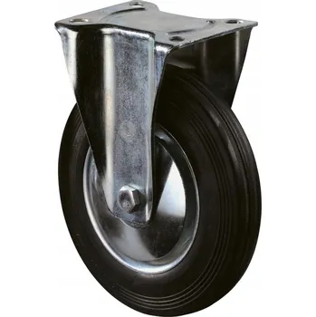 Pojezdové kolečko Kolečko otočné, pevné, gumové, vozík 200 mm, 205 kg