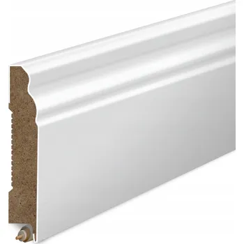soklová lišta Podlahová lišta Golddoor bílá MDF frézovaná 60 mm x 100 cm x 12 mm