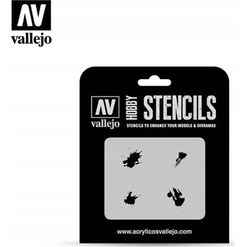 VALLEJO Šablony - Skvrny od benzínu