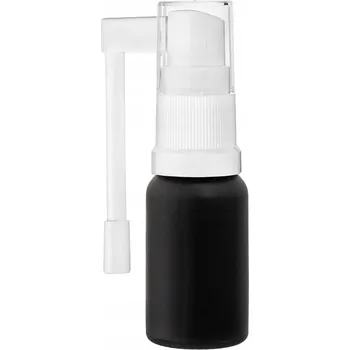 Láhev Skleněná lahvička 10 ml černá s rozprašovačem do krku