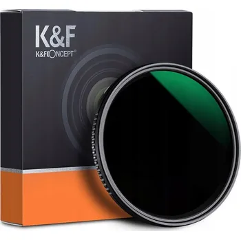 Šedý filtr K&F Concept ND 8-2000, NASTAVITELNÝ FADER MC PRO A series, 82 mm