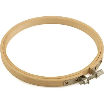 Kanava Vyšívací kruh bambusový Ø12,5 cm - bambus světlý