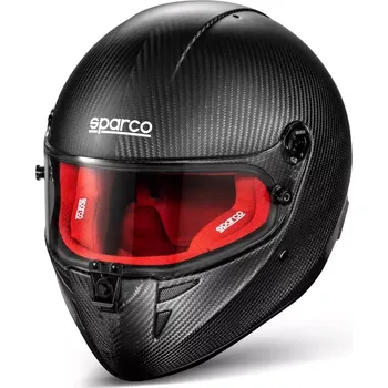 Helma na motorku Sparco Kartingová Přilba Stealth Carbon S (55-56cm) Černá