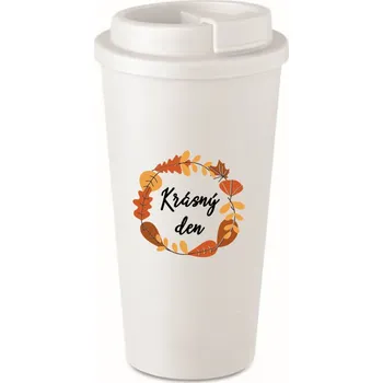 Termohrnek KRÁSNÝ DEN (PODZIM) - bílý termohrnek 475 ml