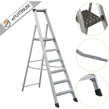 Žebřík Hliníkový Žebřík ePlatinum 1 x 6 do 150 kg