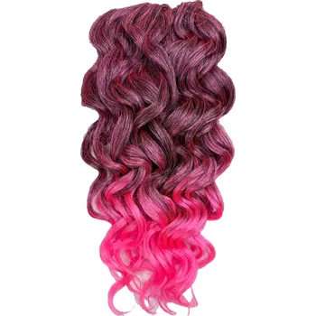 Stylingový přípravek Rastafri Afroloki Umělé Vlasy Vlny pro zaplétání Barbados Curl černo-růžová