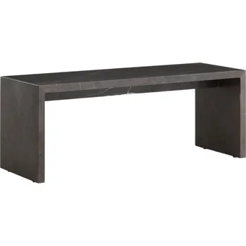 Konferenční stolek Audo CPH Hnědo šedý mramorový konferenční stolek AUDO PLINTH 100 x 35 cm