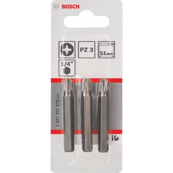 Bit BOSCH Extra tvrdé šroubovací bity PZ3 51 mm