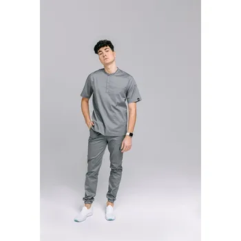 Pánská mikina Pánská Mikina SpaWear s lékařskou kosmetologií NIKO ŠEDÁ XL