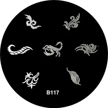 Šablona Destička pro Razítkování Nehtů Manikúra - B117