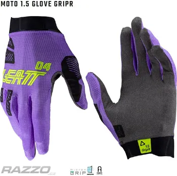 Rukavice Leatt Moto 1.5 GripR Glove Argon 2025 8 - S