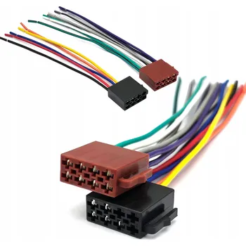 ISO konektor Univerzální ISO kostka autorádia – samice, konektor, reproduktory + napájení.