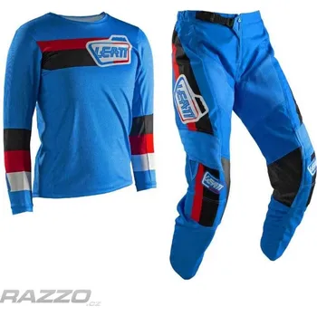 Moto dres Dětský komplet LEATT Moto 3.5 Ride Kit Junior Pitboard Royal 2025 kalhoty Y20 / dres YXS