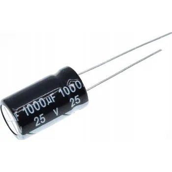 Kondenzátor Elektrolytický kondenzátor 1000uF/25V 10X17mm x5 (5 kusů)