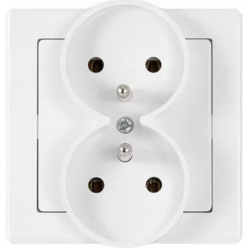 Elektrická zásuvka Elektrická Zásuvka nástěnná Timex-Elektro bílá