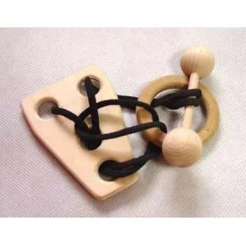 Hlavolam Dřevěný hlavolam činka