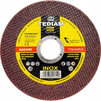 Řezný kotouč KOTOUČ NA ŘEZÁNÍ KOVU INOX 115 x 1,0 PREMIUM