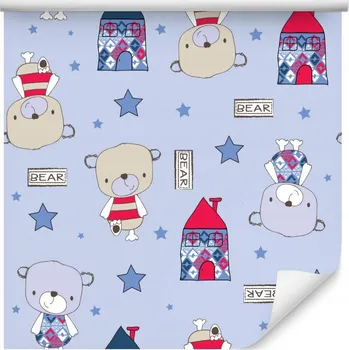 Tapeta 10m TAPETA medvídci hvězdy do dětského pokoje