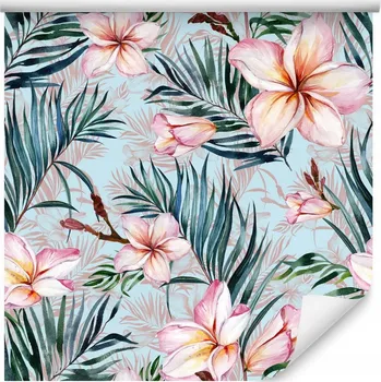 Fototapeta Tapeta do ložnice KVĚTY palmové listy zeleň