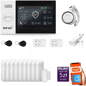 Zabezpečovací technika HUXGO Bezdrátový alarm HUXGO HXA007 2G B R9 PS