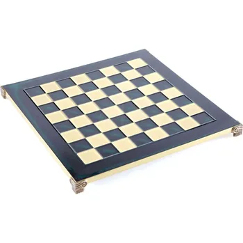Figurka Manopoulos Ručně vyráběná mosazná šachovnice 36x36cm