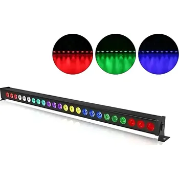 Nástěnné LED Bar Světlo Spider RGB Efekt DMX Beam Hlava Reflektor 24 x 3W
