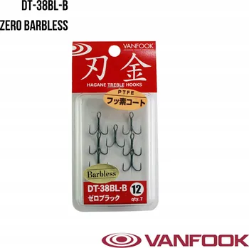 Rybářský háček VANFOOK přívlačové Háčky Trojité háčky Vanfook 7 ks