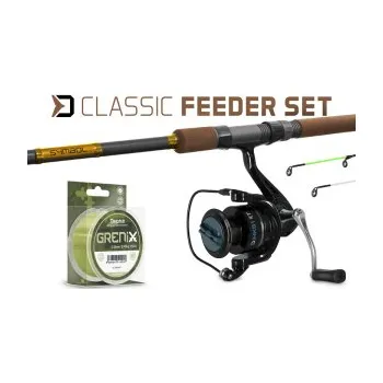 Rybářský prut Feederový set Delphin CLASSIC 360cm/140g+4T+0,203mm