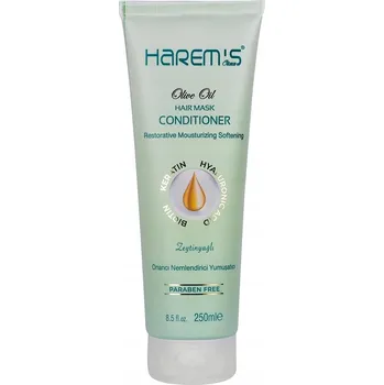 Vlasová regenerace HAREM'S Olivová Maska na Vlasy v Krému BIOTIN KERATIN 250 ml