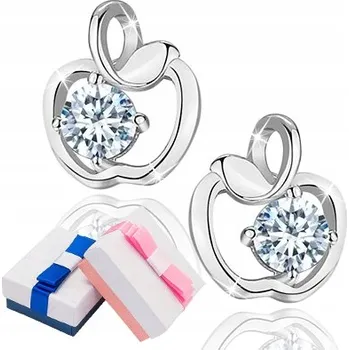 Náušnice STŘÍBRNÉ NÁUŠNICE 925 PRO DÍVKU JABLÍČKA