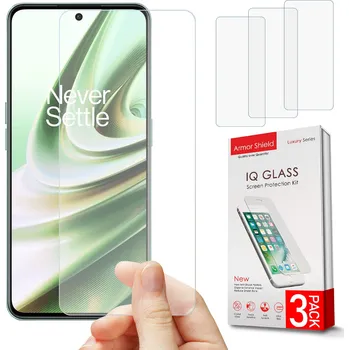 Pouzdro na mobilní telefon Hybridní Sklo ArmorShield pro OnePlus 10R 3 ks