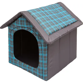 Pelíšek pro psa Hobbydog bouda pro psa modrá 60 cm x 55 cm