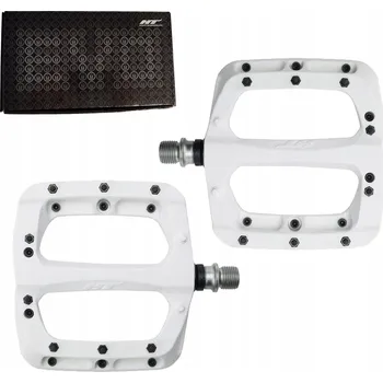 Pedál na kolo Platformové pedály HT PA03A bílé