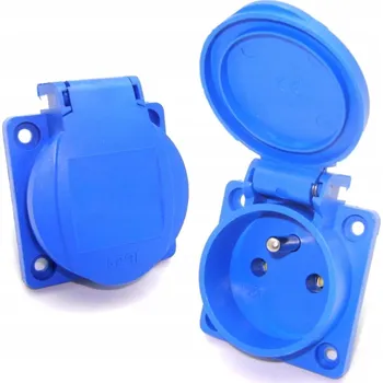 Elektrická zásuvka Viplast Modrá Elektrická Zásuvka na kuchyňskou linku