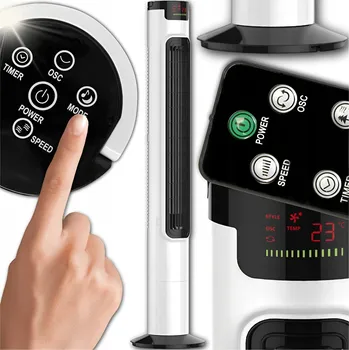 Domácí ventilátor Sloupový ventilátor Podlahový ventilátor stojanový Dálkové ovládání Aroma TIMER +