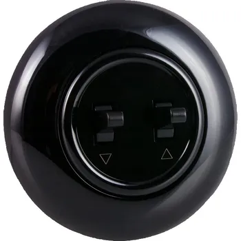 vypínač Žaluziový vypínač Klasik, Podomítkový Alkri Light černý H1-R1210