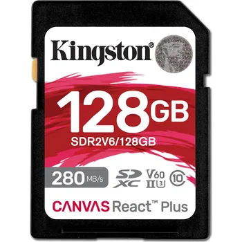 Kingston Canvas React Plus V60 128 GB…