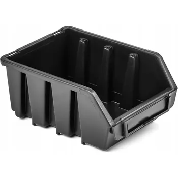 Úložný box 50 x Černá plastová nádoba / organizér 160x115x75 mm